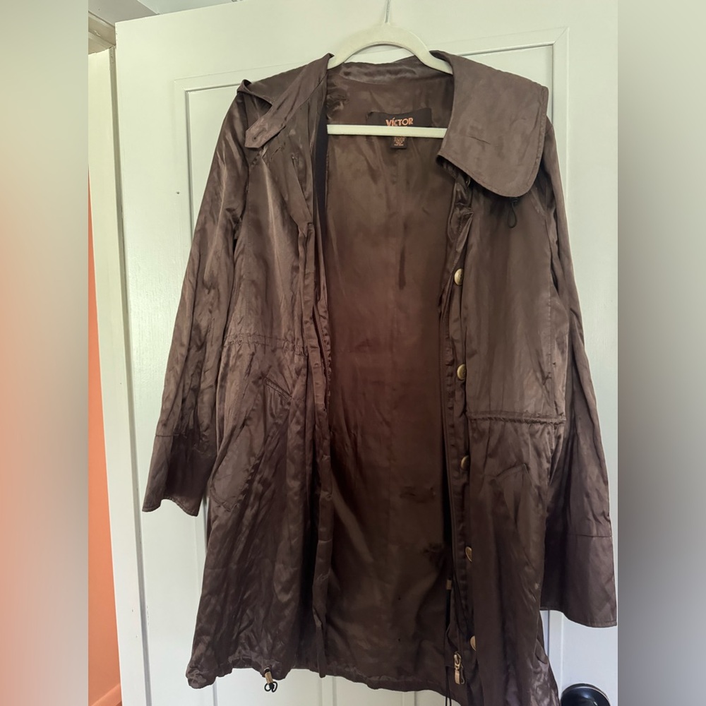 Women's Brown Metallic Jacket